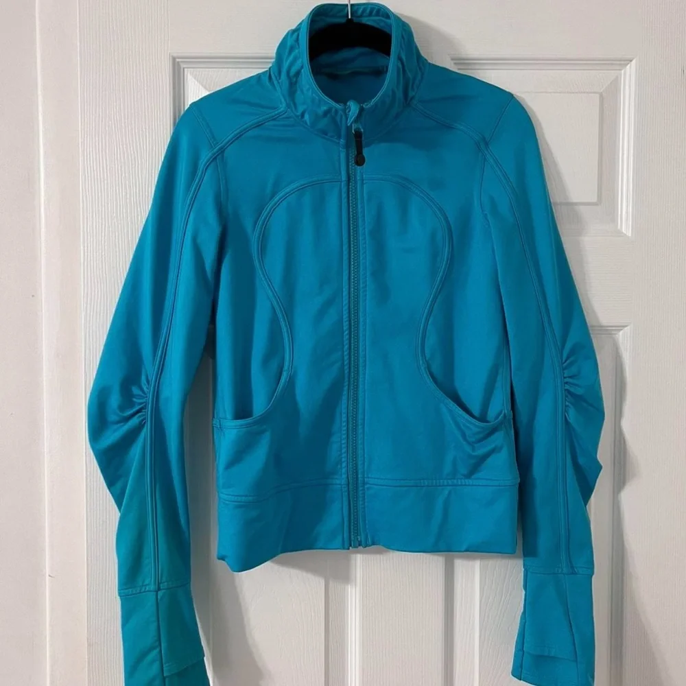 Lululemon Blue Exercise Track Jacket Size 4 - Picture 1 of 2
